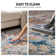 Beverly Oriental Orange/Blue/Cream Area Rug
