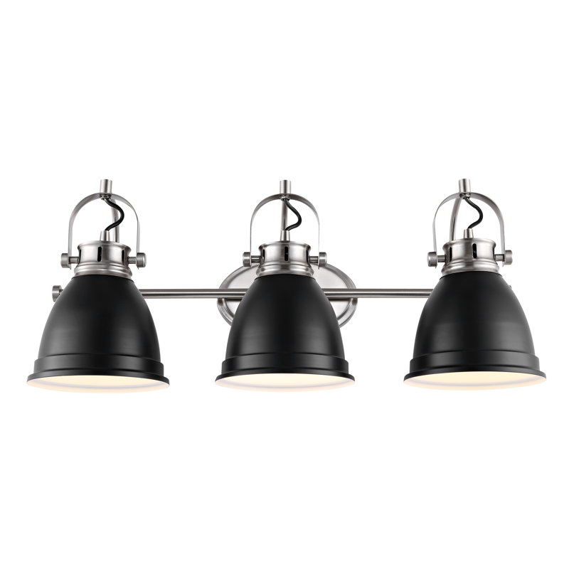  Éclairage pour meuble-lavabo Lejuan, Noir, Nickel, 3