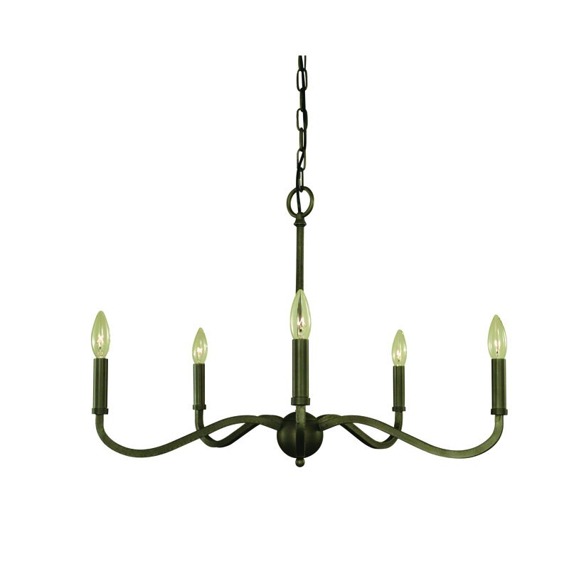 Aretha 5 - Light Tiered Chandelier, Iron