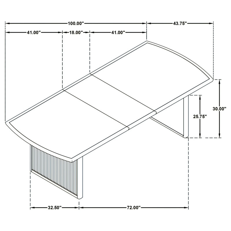 Jakeline Rectangular Conference Table