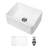 White Ceramic Sink 24 Inch - Apron Front, Easy To Maintain For Kitchen & Laundry Front Single Bowl, Deep, Stylish
