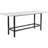 Metal Base Writing Desk with Power Outlet-2074536862