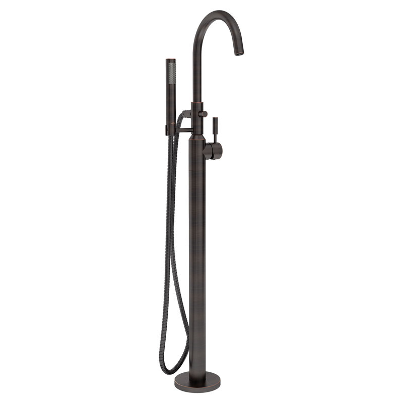 Cadet 1 Handle Freestanding Tub Filler with Diverter, Legacy Bronze