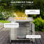 Abbigael Square Steel Propane Fire Pit Table