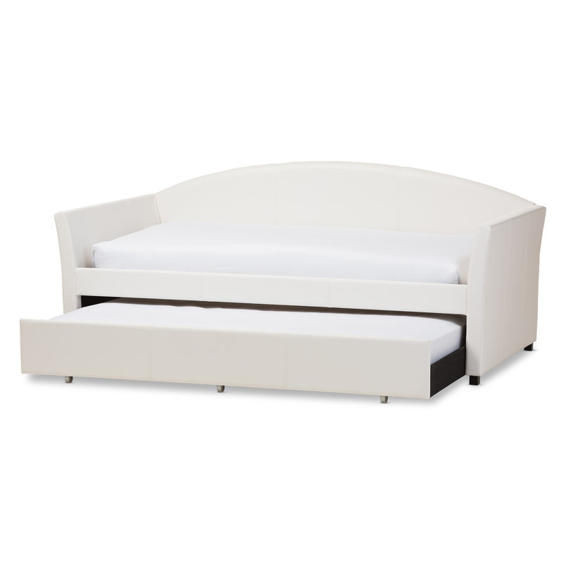 Upholstered Daybed, White