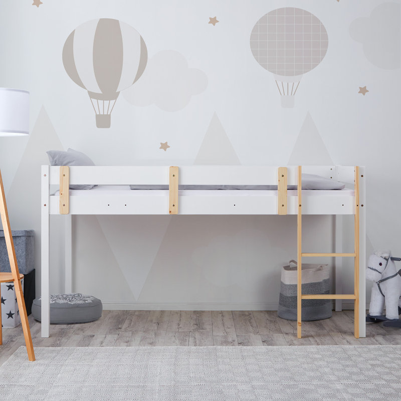 Marchmain European Single (90 x 200 cm) Solid Wood Loft Bed