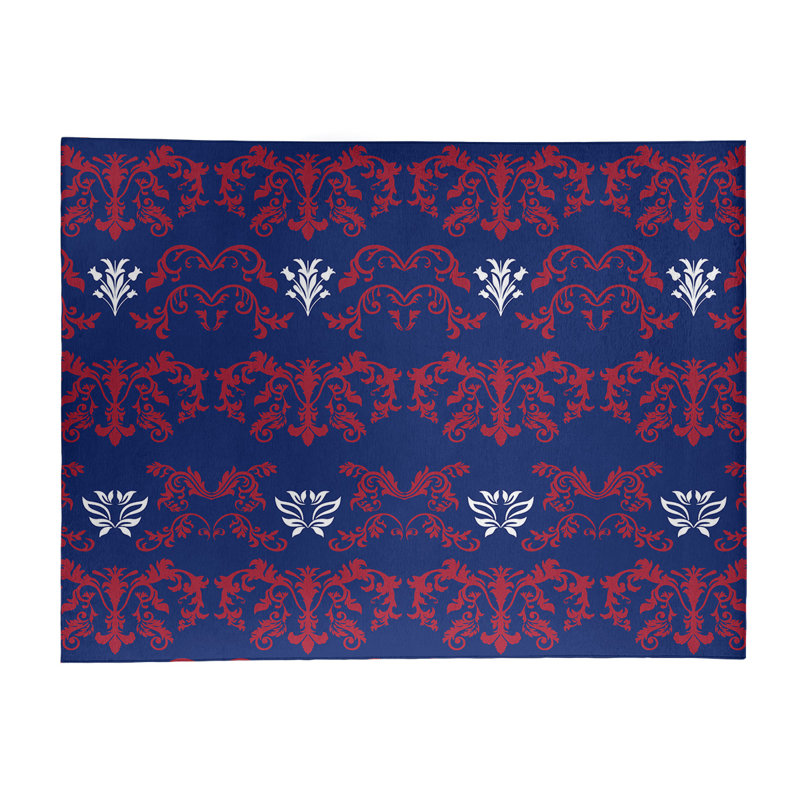 Damask Indoor Rug, Rectangle 8' x 10'