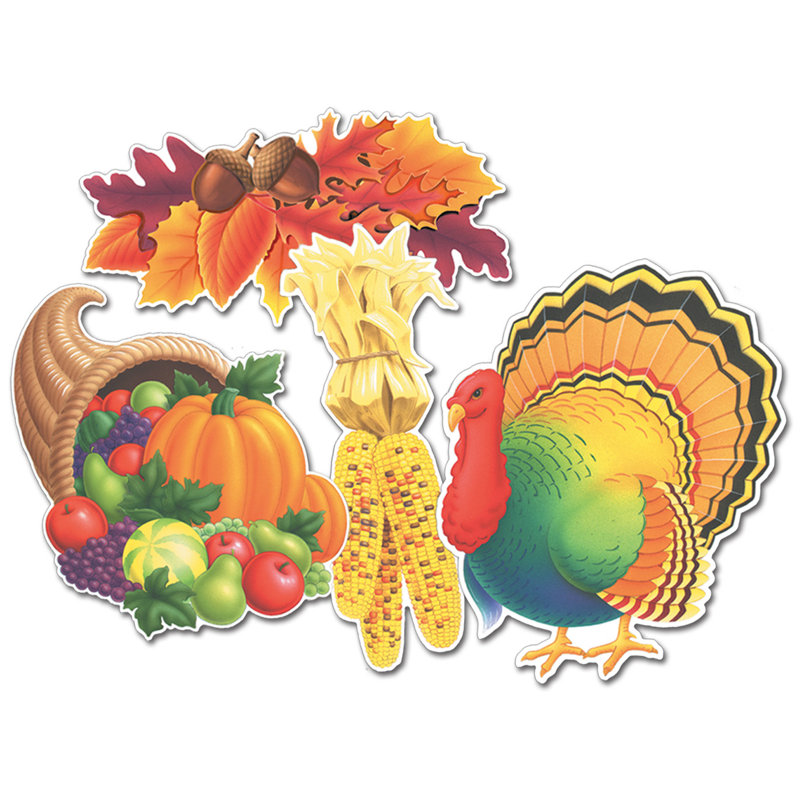 Ensemble de 4 pièces découpées automne/thanksgiving