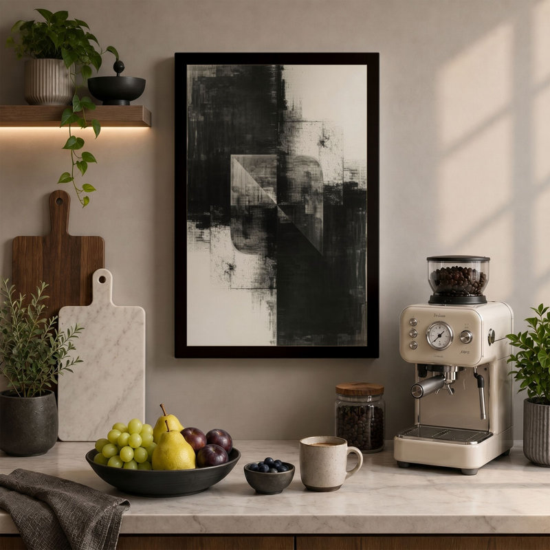 Urban Fragments Industrial - Wrapped Canvas, 30x20 - 76.2 x 50.8 cm, Cream Border