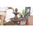 Curved Plinth Traditional Polyresin Outdoor Water Fountain