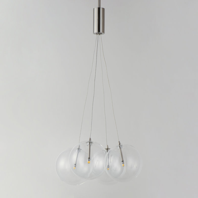 Celica 4 - Light Cluster Pendant, Satin Nickel