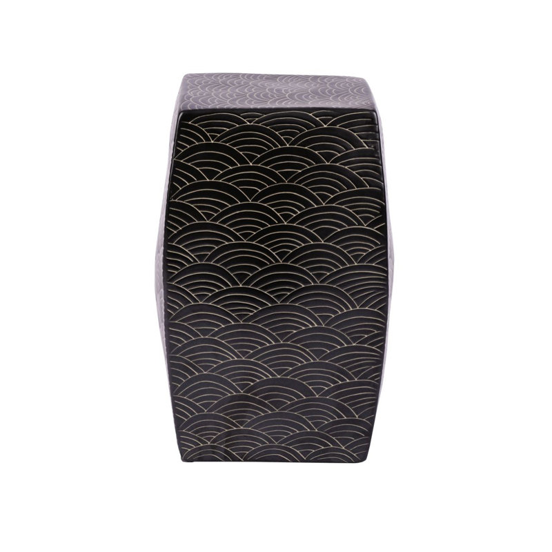 Seawave Garden Stool, Black
