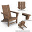 Chaise Adirondack pliante Bruce HDPE-317803508