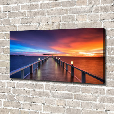 Wooden Bridge - Wrapped Canvas Print