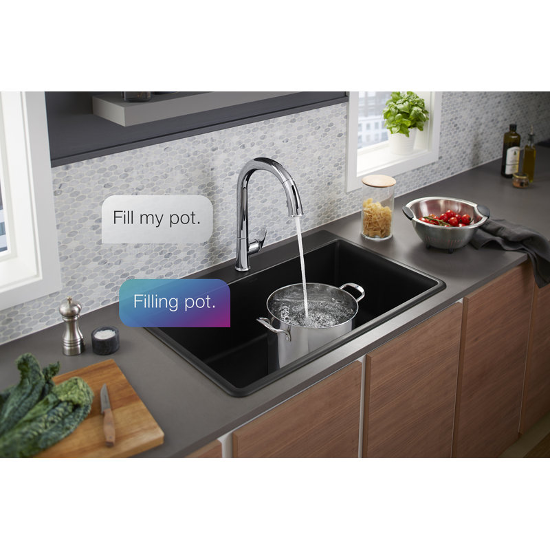 Sensate Kitchen Faucet with Konnect, Polished Chrome