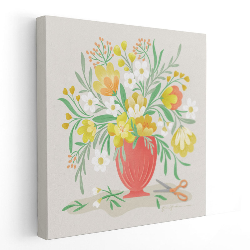 «Sunny Bouquet», reproduction d'art sur toile, H 24 po x l 24 po