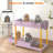 Under Sink Storage Organizer 4-Pack, 2-Tier Slide Out Drawer Cabinet Shelf with Hooks