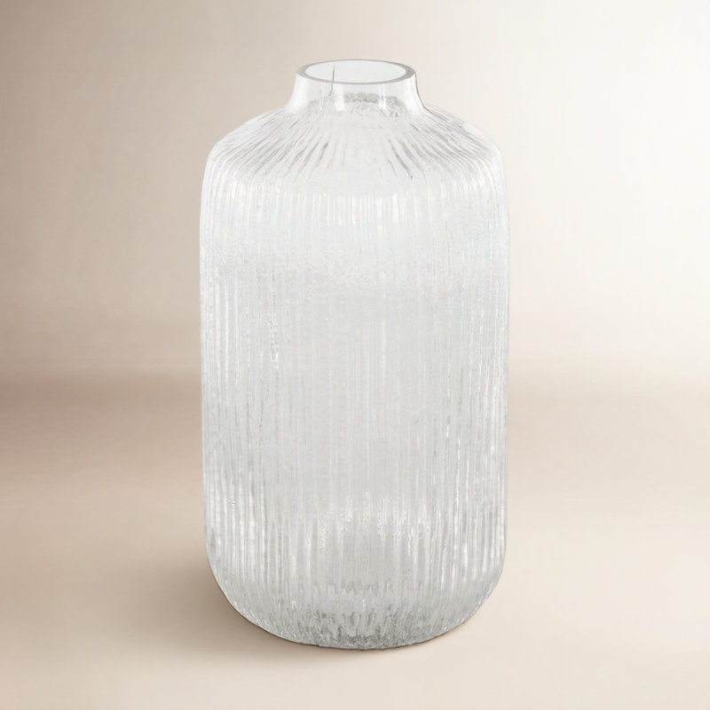 Perry Glass Table Vase, 11" H x 5.8" W x 5.8" D