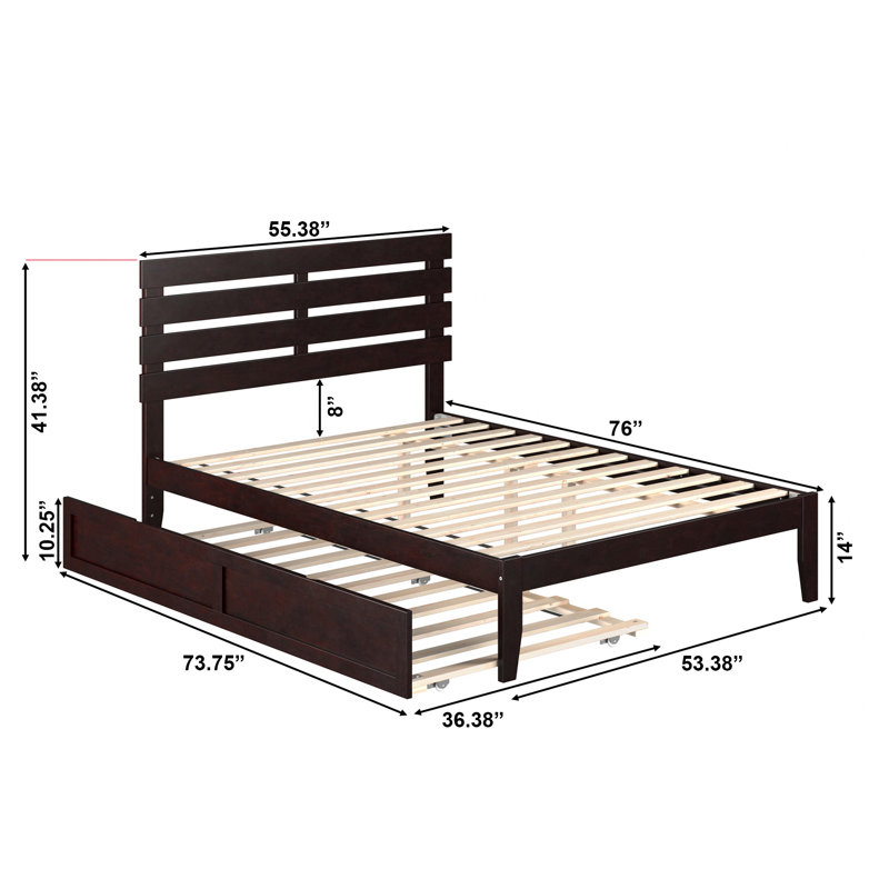 Bronson Slat Bed, Full / Double, Espresso