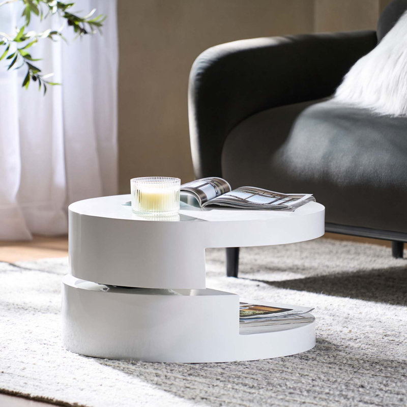 Versatile Rotating Coffee Table with Hidden Storage for Stylish Living