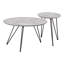 Ensemble de tables basses gris et noir