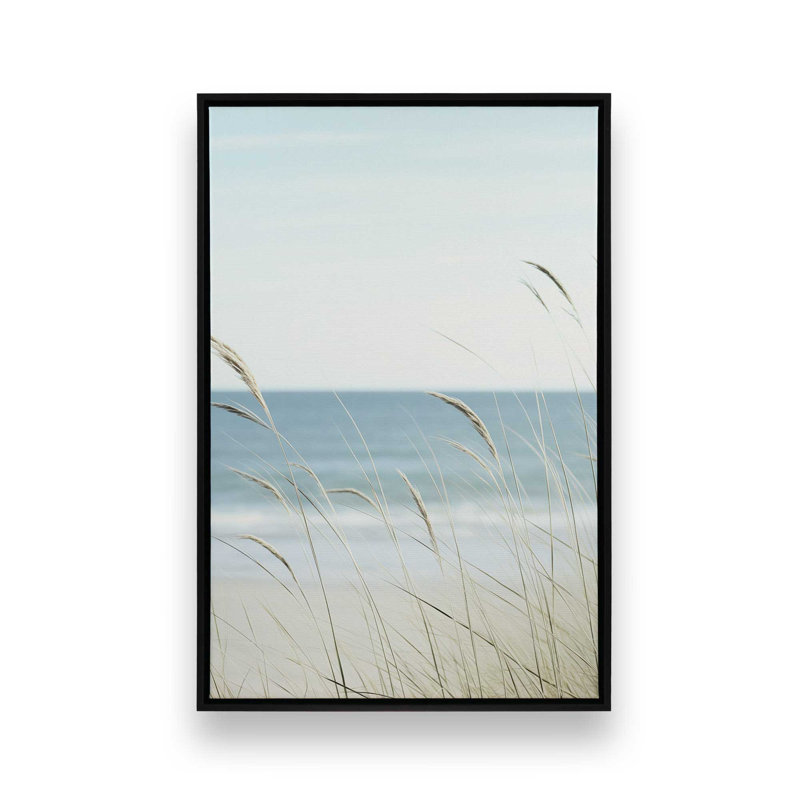 Impression sur toile Ocean Lullaby II, H 12,75 po x l 8,75 po x P 1,75 po, Cadre flottant noir satiné