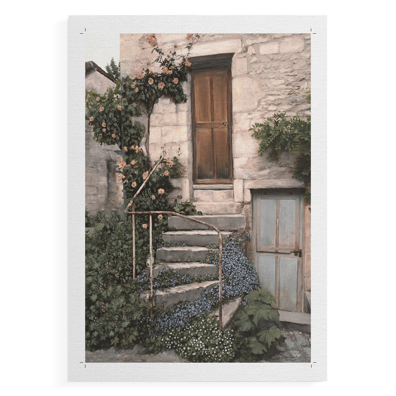 Porte Bleue - Impression sur toile seulement - NON CADRE, H 27 po x l 18 po