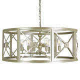 Rosette 8 - Light Lantern Drum Chandelier
