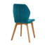 Modern Fabric Dining Chairs with Wooden Legs, Diamond Quilted Padded Side Chairs-853305944-853305947-853305967