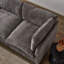Canapé modulaire moderne en L avec rangement, canapé en chenille gris pour la maison