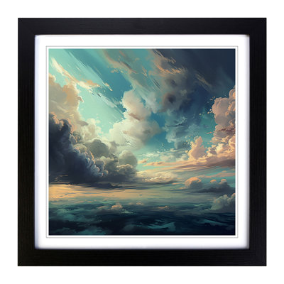 Cloudy Sky Digital No.8 - Framed Print