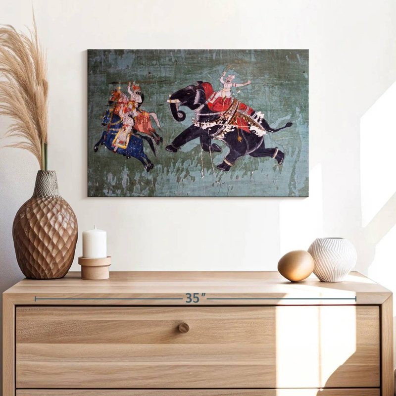 Brampt Elephant Warrior, 16" H x 24" W
