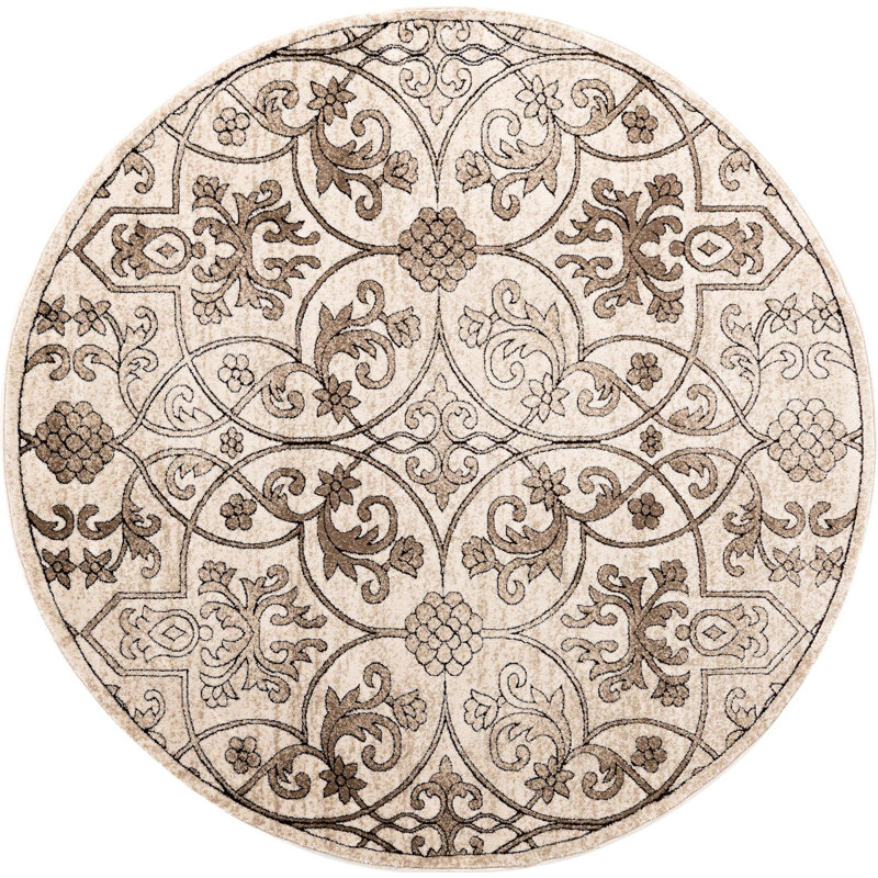 Emigdio Oriental Indoor Rug, Round 10'8"