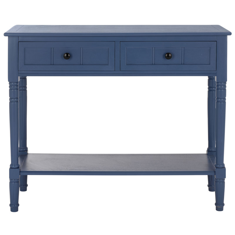 Console en bois massif 35,8 po Malmesbury, Bleu