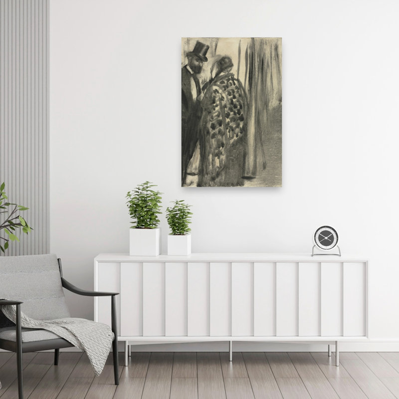 Conversation: Ludovic Halévy And Madame Cardinal For La Famille Cardinal By Ludovic Halévy, C.1880-83 Abstract Contemporary Wall Art Print