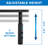 Mount-It! Height Adjustable Corner Monitor Stand, Screen Riser, Ergonomic Space Saving Design, Black