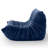 Uncompressed Suede Armless Bean Bag Chair & Lounger Soft Lounge Chair Lazy Sofa-341397786