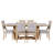 Rustic 82inch 7-Piece Extendable Dining Table Set