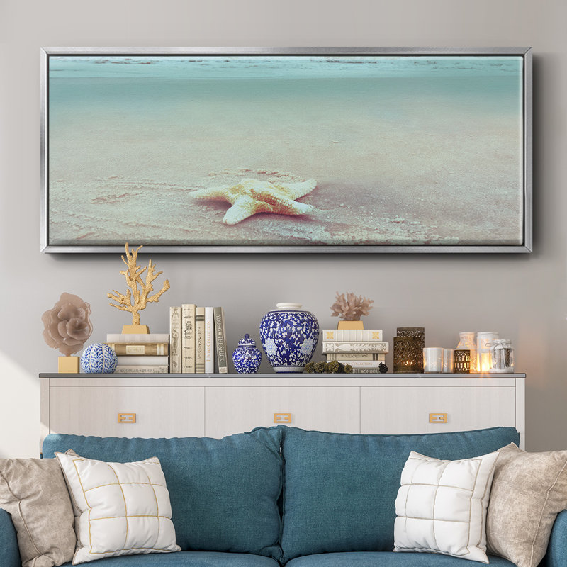 Beach Set Starfish - Toile encadrée, H 8 po x l 20 po