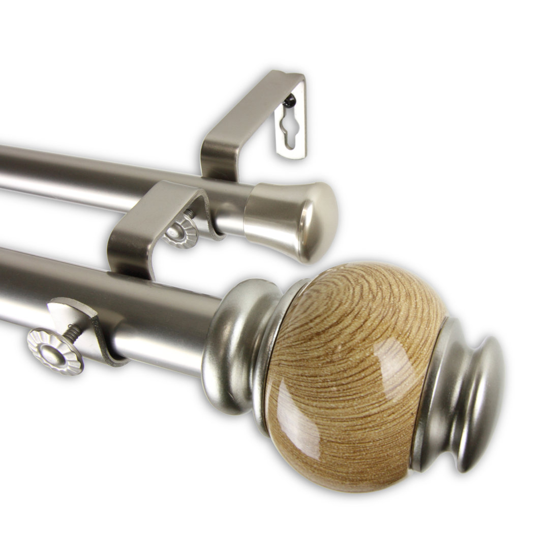 Mccoppin Steel Double Curtain Rod Fleur De Lis Living 