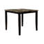 Modern Square Dining Table With Dark Brown Faux Marble Top And Birch In Veneer