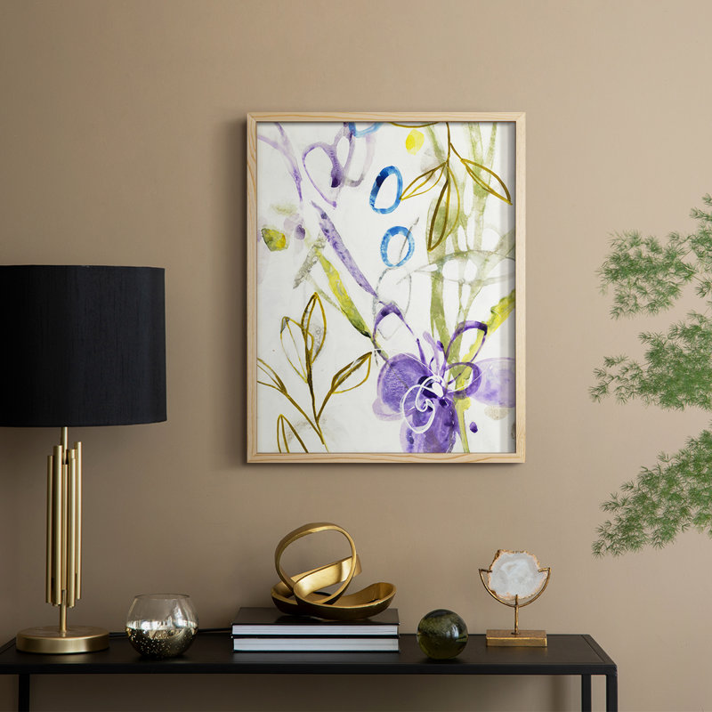 «On a Whim II», reproduction encadrée - bois massif, H 15 po x l 12 po, Naturel