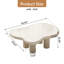 Table basse à 4 pieds Cream Cloud-2116334110