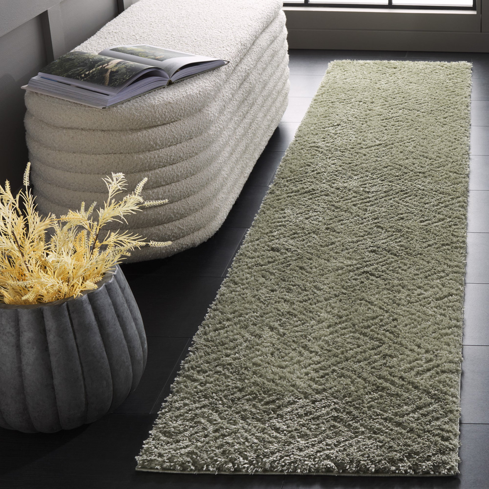 Ninette Shag Performance Geometric Rug, Runner 2' x 7'