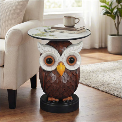 Table d'appoint hibou