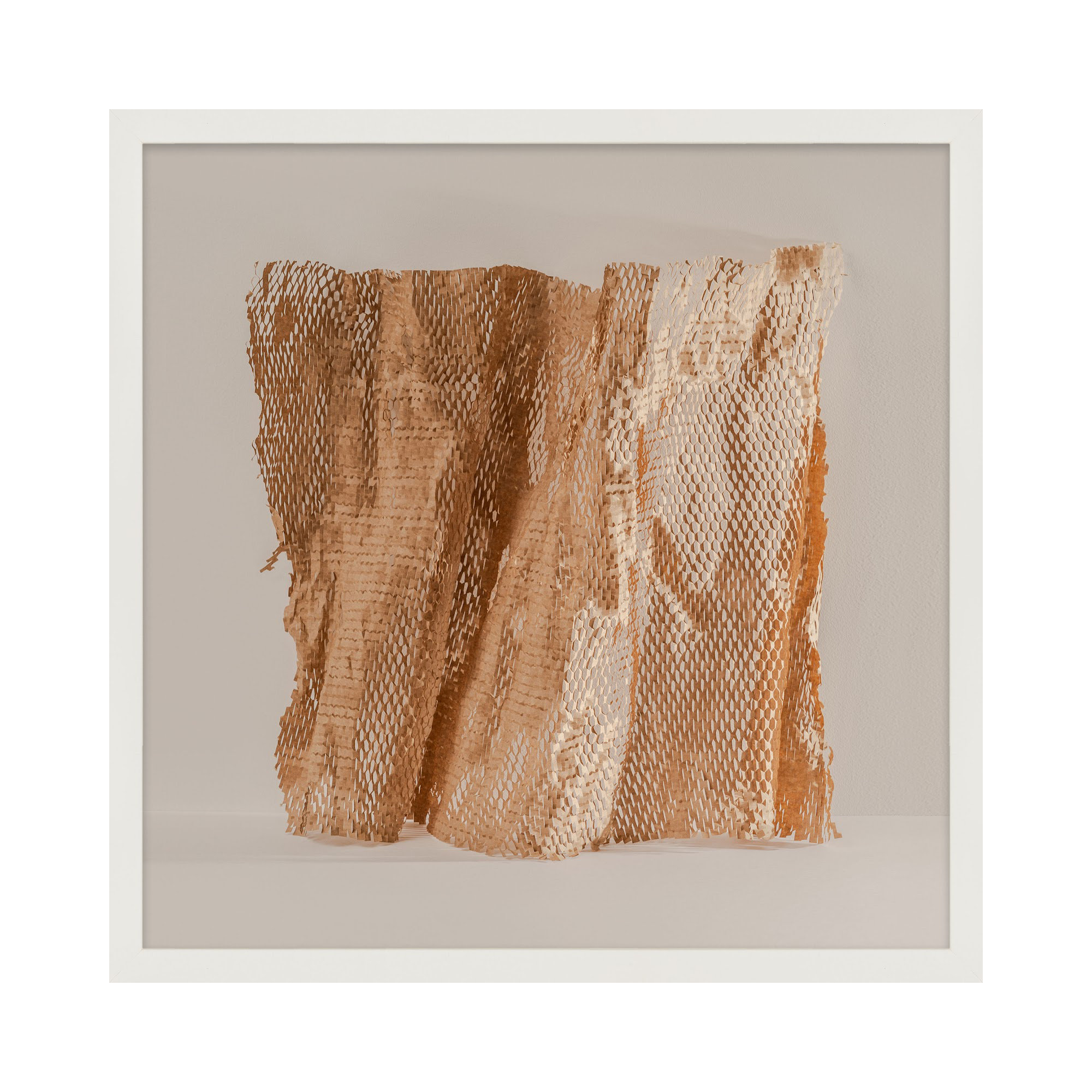 Unpackage 3 by Svetlana Smirnova, 36" H x 36" W x 1.25" D, White