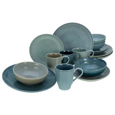 16-Piece Dinner Set Made Of Stoneware For 4 People