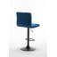 Ensemble de 2 tabourets de bar réglables à hauteur de comptoir Modern Velvet-868914234