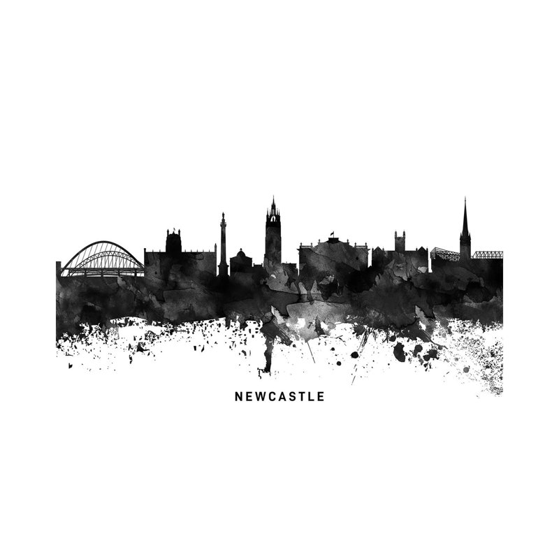 Newcastle Skyline by WallDecorAddict - Wrapped Canvas Print, 20.32cm H x 30.48cm W x 1.91cm D