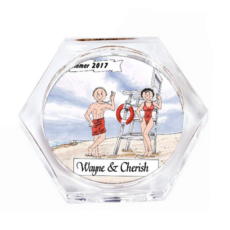 Ensemble de 4 sous-verres personnalisés, Oui